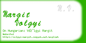 margit volgyi business card