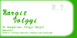 margit volgyi business card